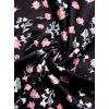 imageAvanova Women Floral Print Pencil Midi Skirt High Waisted Tight Bodycon SkirtsBlack Flower