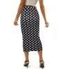 imageAvanova Women Floral Print Pencil Midi Skirt High Waisted Tight Bodycon SkirtsBlack a