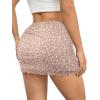 imageAvanova Women Mesh Bodycon Mini Skirt High Waist Ruched Summer Short SkirtApricot Floral