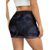 imageAvanova Women Mesh Bodycon Mini Skirt High Waist Ruched Summer Short SkirtBlack Lx07