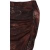 imageAvanova Women Mesh Bodycon Mini Skirt High Waist Ruched Summer Short SkirtBrown Lx01