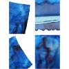 imageAvanova Women Mesh Bodycon Mini Skirt High Waist Ruched Summer Short SkirtTie Dye Blue F