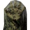 imageAvanova Women Mesh Knee Length Skirt High Waisted Elastic Summer Straight Midi SkirtsGreen Floral