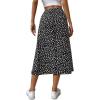 imageAvanova Womens Boho Leopard Print Thigh High Waist A Line Split Midi SkirtB Black