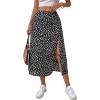 imageAvanova Womens Boho Leopard Print Thigh High Waist A Line Split Midi SkirtB Black