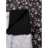 imageAvanova Womens Boho Leopard Print Thigh High Waist A Line Split Midi SkirtBlack Floral