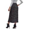 imageAvanova Womens Boho Leopard Print Thigh High Waist A Line Split Midi SkirtFloral Black 02
