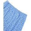 imageAvanova Womens Mesh Slit Split Long Skirts High Waisted Sexy Summer Maxi SkirtsBlue Floral