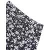 imageAvanova Womens Mesh Slit Split Long Skirts High Waisted Sexy Summer Maxi SkirtsFloral Black