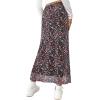 imageAvanova Womens Mesh Slit Split Long Skirts High Waisted Sexy Summer Maxi SkirtsFloral Muti