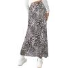 imageAvanova Womens Mesh Slit Split Long Skirts High Waisted Sexy Summer Maxi SkirtsLeopard Brown