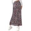 imageAvanova Womens Mesh Slit Split Long Skirts High Waisted Sexy Summer Maxi SkirtsMulti Floral