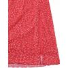 imageAvanova Womens Mesh Slit Split Long Skirts High Waisted Sexy Summer Maxi SkirtsRed Floral
