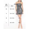 imageFaux Leather Tube Mini Dresses for Women Bodycon Going Out Club Party Dress Rave Concert Outfit Short Bandeau DressBlack