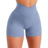 imageScrunch Butt Gym Shorts High Waisted Workout Biker Shorts Running Athletic Booty Shorts for Women Black2 Blue