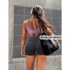 imageScrunch Butt Gym Shorts High Waisted Workout Biker Shorts Running Athletic Booty Shorts for Women Black2 Grey