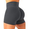 imageScrunch Butt Gym Shorts High Waisted Workout Biker Shorts Running Athletic Booty Shorts for Women Black2 Grey