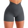 imageScrunch Butt Gym Shorts High Waisted Workout Biker Shorts Running Athletic Booty Shorts for Women Black2 Grey