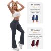 imageTapata Flare Leggings for Women 28303234 Petite Tall Long Inseam Butt Lift Yoga Pants with Pockets Gym Scrunch WorkoutDark Grey
