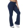 imageTapata Flare Leggings for Women 28303234 Petite Tall Long Inseam Butt Lift Yoga Pants with Pockets Gym Scrunch WorkoutNavy Blue