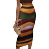 imageAvanova Women Floral Print Pencil Midi Skirt High Waisted Tight Bodycon SkirtsMulticolor a