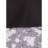 imageAvanova Women Boho Floral Slit Maxi Skirt Split Thigh High Waisted Long Sexy SkirtBlack B