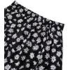 imageAvanova Women Boho Floral Slit Maxi Skirt Split Thigh High Waisted Long Sexy SkirtBlack Daisy