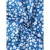imageAvanova Women Boho Floral Slit Maxi Skirt Split Thigh High Waisted Long Sexy SkirtBlue Floral