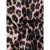 imageAvanova Women Boho Floral Slit Maxi Skirt Split Thigh High Waisted Long Sexy SkirtDark Brown Leopard