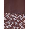 imageAvanova Women Boho Floral Slit Maxi Skirt Split Thigh High Waisted Long Sexy SkirtFloral Brown