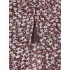 imageAvanova Women Boho Floral Slit Maxi Skirt Split Thigh High Waisted Long Sexy SkirtFloral Brown