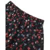 imageAvanova Women Boho Floral Slit Maxi Skirt Split Thigh High Waisted Long Sexy SkirtFloral Red