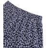 imageAvanova Women Boho Floral Slit Maxi Skirt Split Thigh High Waisted Long Sexy SkirtNavy