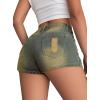 imageAvanova Women Denim Mini Skirt Jean Skort Sexy High Waisted Asymmetrical Stretch Short SkirtsGrey Blue