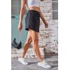 imageAvanova Women Drawstring Sweat Skirt Mini Skort Elastic High Waisted Short SkirtBlack