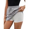 imageAvanova Women Drawstring Sweat Skirt Mini Skort Elastic High Waisted Short SkirtDark Grey