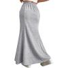 imageAvanova Women High Waisted Mermaid Skirt Drawstring Pocket Maxi Long SkirtGrey