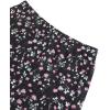 imageAvanova Women Mesh Asymmetrical Mermaid Midi Skirt High Waist Fishtail Long SkirtFloral Black B