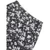imageAvanova Women Mesh Asymmetrical Mermaid Midi Skirt High Waist Fishtail Long SkirtFloral Black C
