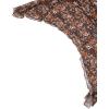 imageAvanova Women Mesh Asymmetrical Mermaid Midi Skirt High Waist Fishtail Long SkirtFloral Brown
