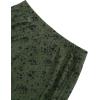 imageAvanova Women Mesh Asymmetrical Mermaid Midi Skirt High Waist Fishtail Long SkirtFloral Green B