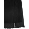 imageAvanova Women Slit Midi Skirt High Waisted Split Summer Casual Drawstring Pockets Sweat SkirtBlack Mesh