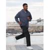 imageTapata Mens 283032 Fleece Lined Corduroy Cargo Pants Heavyweight Baggy Sweatpants Casual Elastic Waist SlacksBlack