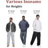 imageTapata Mens 283032 Fleece Lined Corduroy Cargo Pants Heavyweight Baggy Sweatpants Casual Elastic Waist SlacksDark Grey