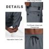 imageTapata Mens 283032 Fleece Lined Corduroy Cargo Pants Heavyweight Baggy Sweatpants Casual Elastic Waist SlacksDark Grey