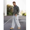 imageTapata Mens 283032 Fleece Lined Corduroy Cargo Pants Heavyweight Baggy Sweatpants Casual Elastic Waist SlacksLight Grey