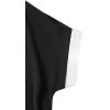 imageAvanova Women Color Block V Neck Short Sleeve Blouses Shirts Work Elegant Dressy TopsBlack White
