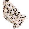 imageAvanova Women Leopard Print Ruffle V Neck Top 34 Long Sleeves Work Business Blouses ShirtBeige Dots