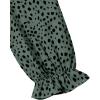 imageAvanova Women Leopard Print Ruffle V Neck Top 34 Long Sleeves Work Business Blouses ShirtGreen