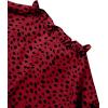 imageAvanova Women Leopard Print Ruffle V Neck Top 34 Long Sleeves Work Business Blouses ShirtRed